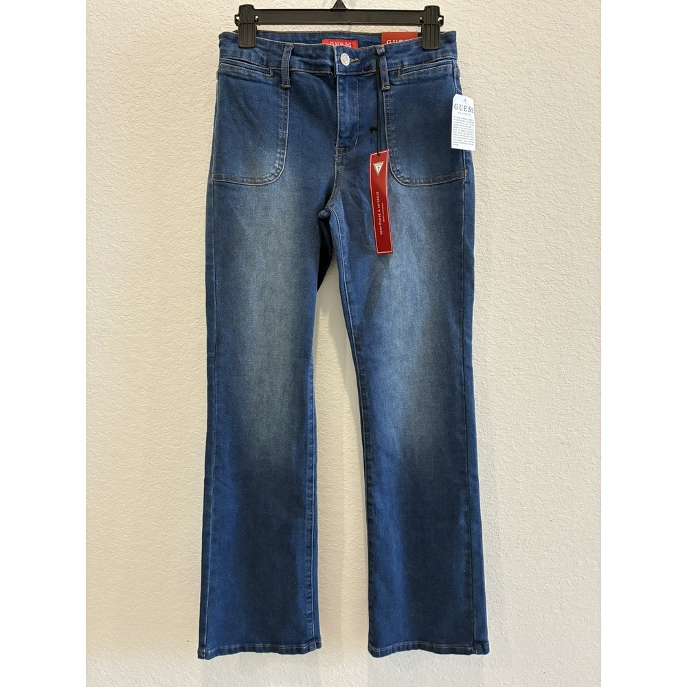 GUESS~Women's Delilah Mid Rise Bootcut~ Medium Wash Stretch Jeans~ Sz 28x32 NWT